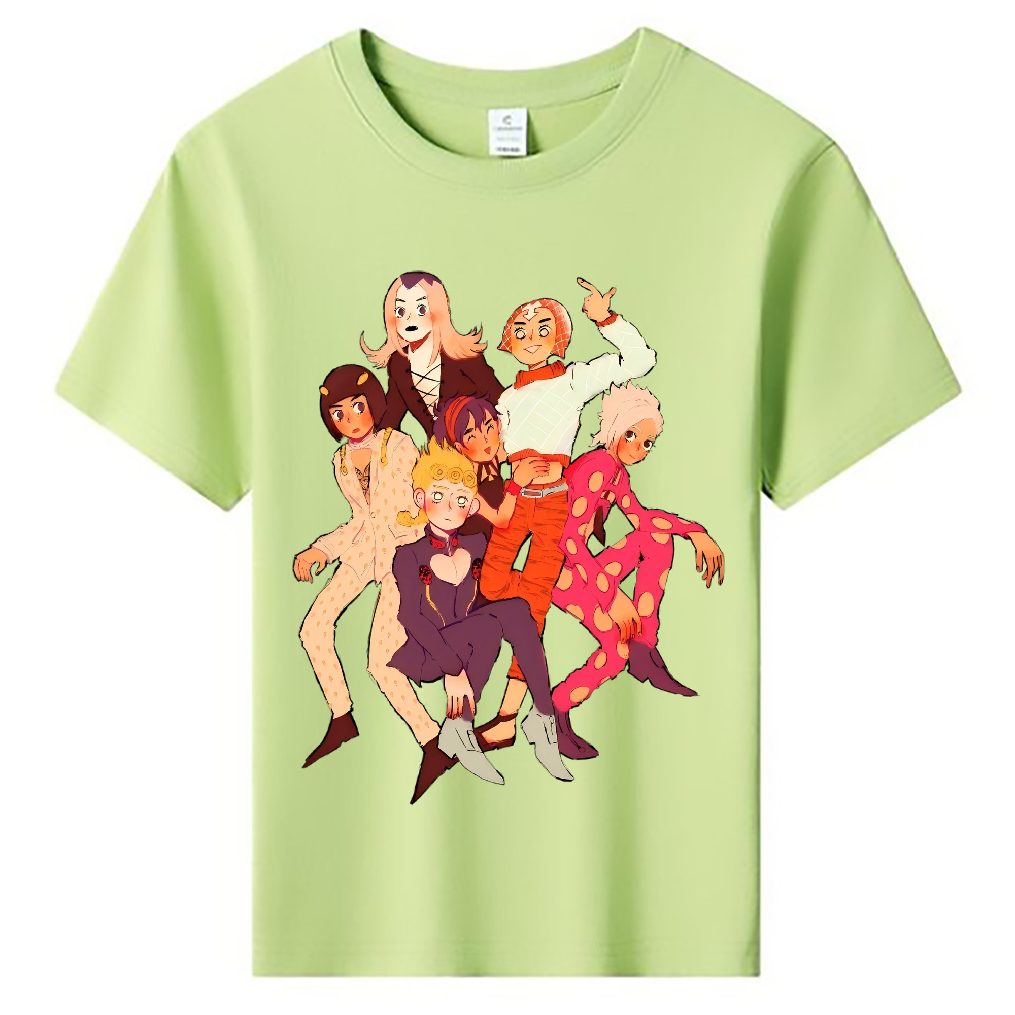 （画像用） ジョジョの奇妙な冒険 JoJo's Bizarre Adventure 綿100％キッズTシャツ（フロントプリント）